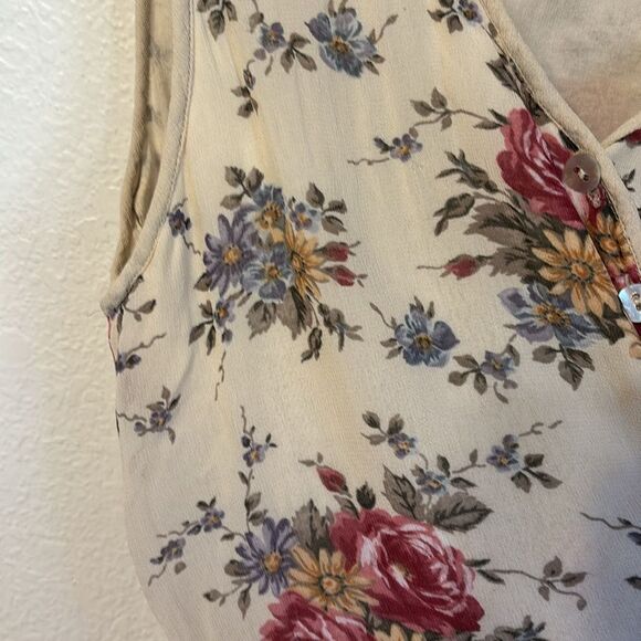 Amanda Smith Cottagecore Floral Vest Medium - Picture 3 of 5